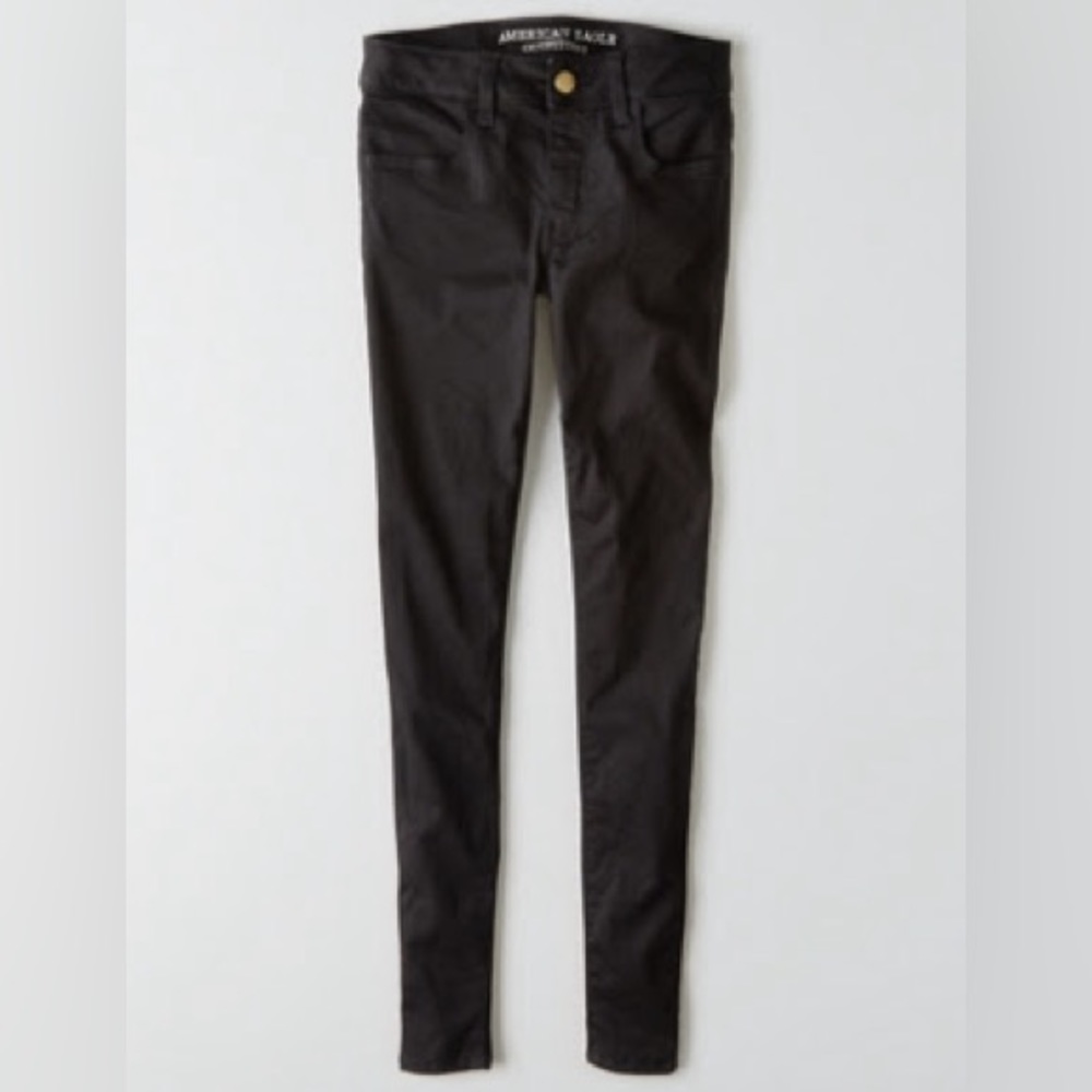 American Eagle sateen jegging mid rise 6 short EUC  LIKE NEW